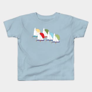 Flying Dutchman Sailboats Racing Kids T-Shirt